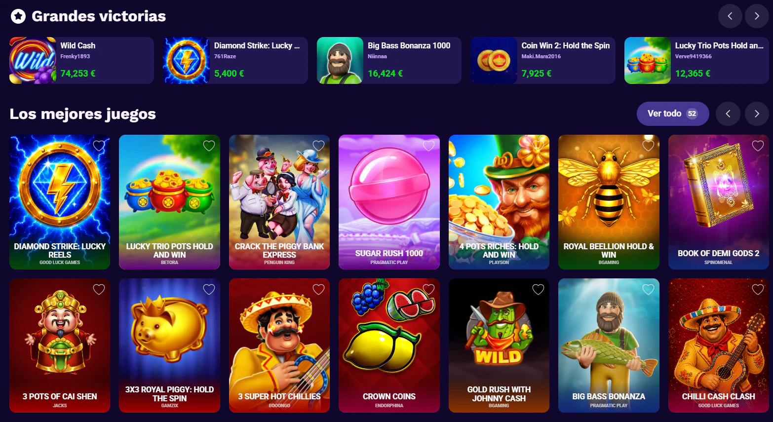 LiraSpin Casino Página principal
